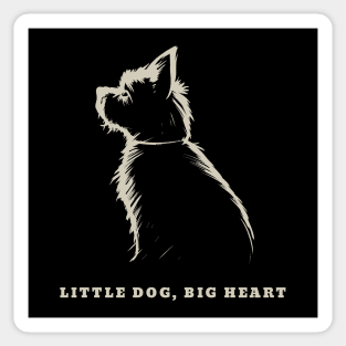 Little Dog, Big Heart: A Bundle of Love Sticker